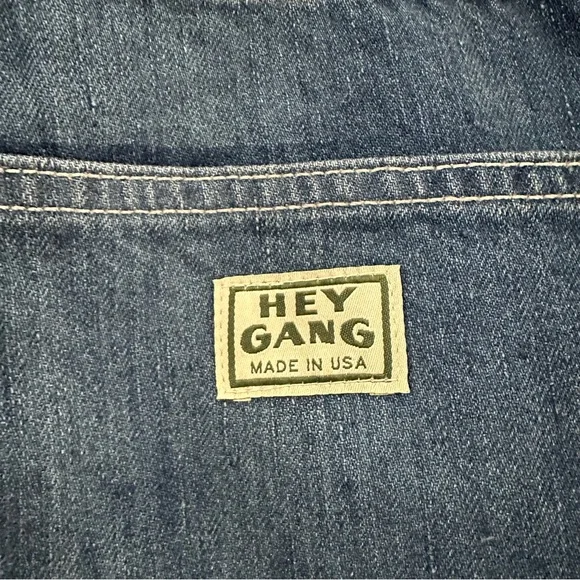 Hello Gang Unisex Painter Pant Carpenter‎ Blue Denim Jeans size 33
